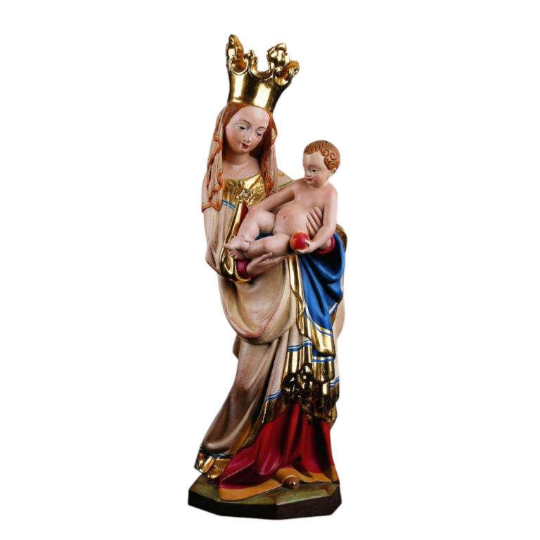 salzburger madonna holz geschnitzt marienfigur mit kind gotisch