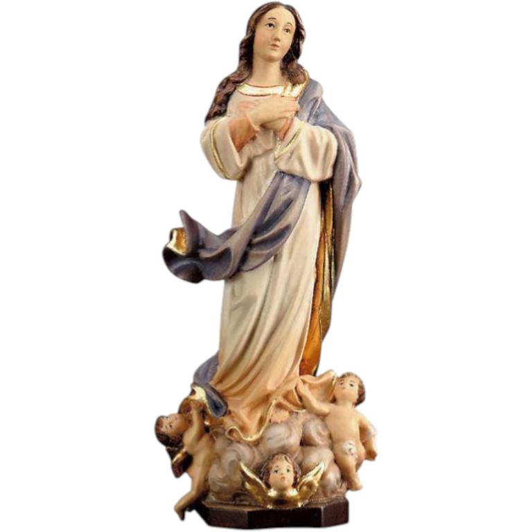 maria empfaengnis holz geschnitzt marienfigur unbefleckte empfaengnis