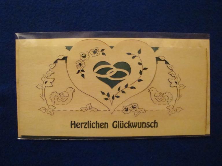 Herzlichen Glückwunsch- Herz