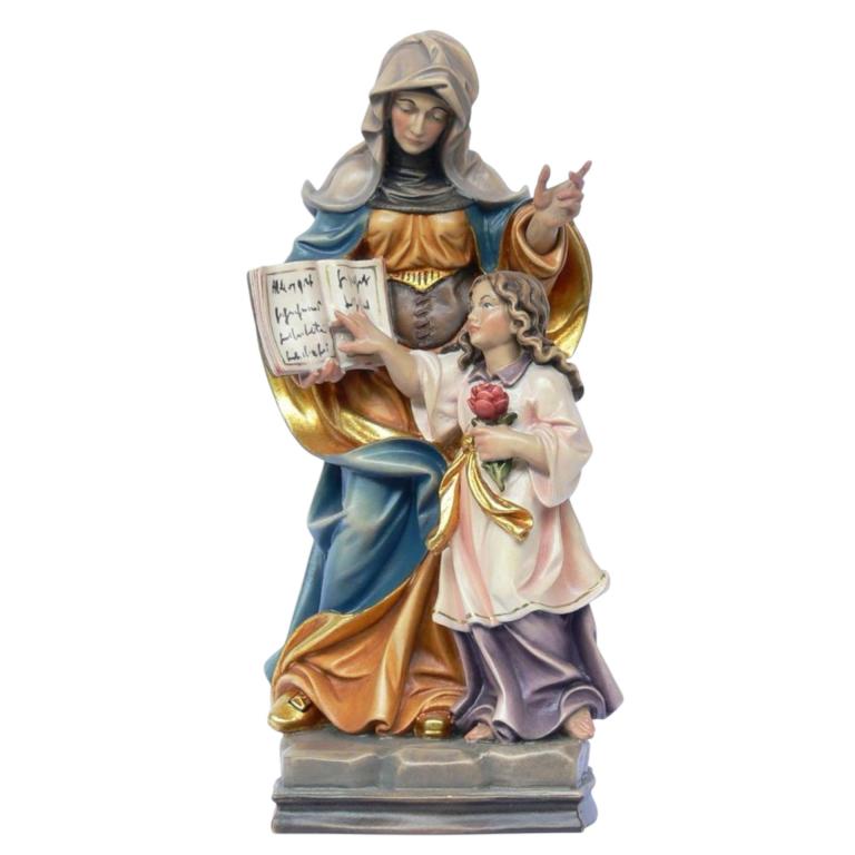 Hl. Anna mit Kind- Holzfigur-b
