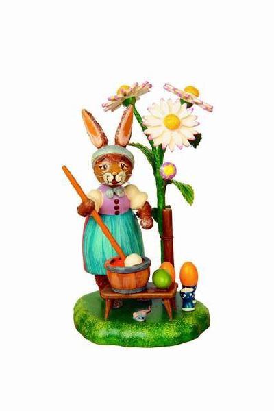 Ostereierfärberei- Holzhase