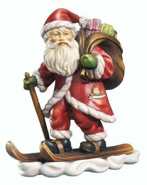 Weihnachtsmann mit Skiern 9005-KD