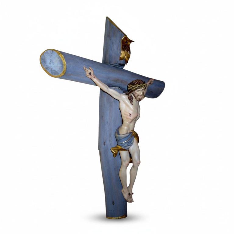 Kreuz aus Rundstammholz