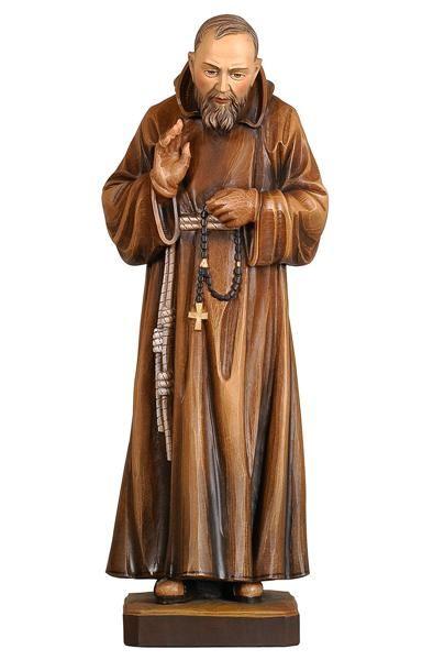 Heiliger Padre Pio segnend- holzfigur