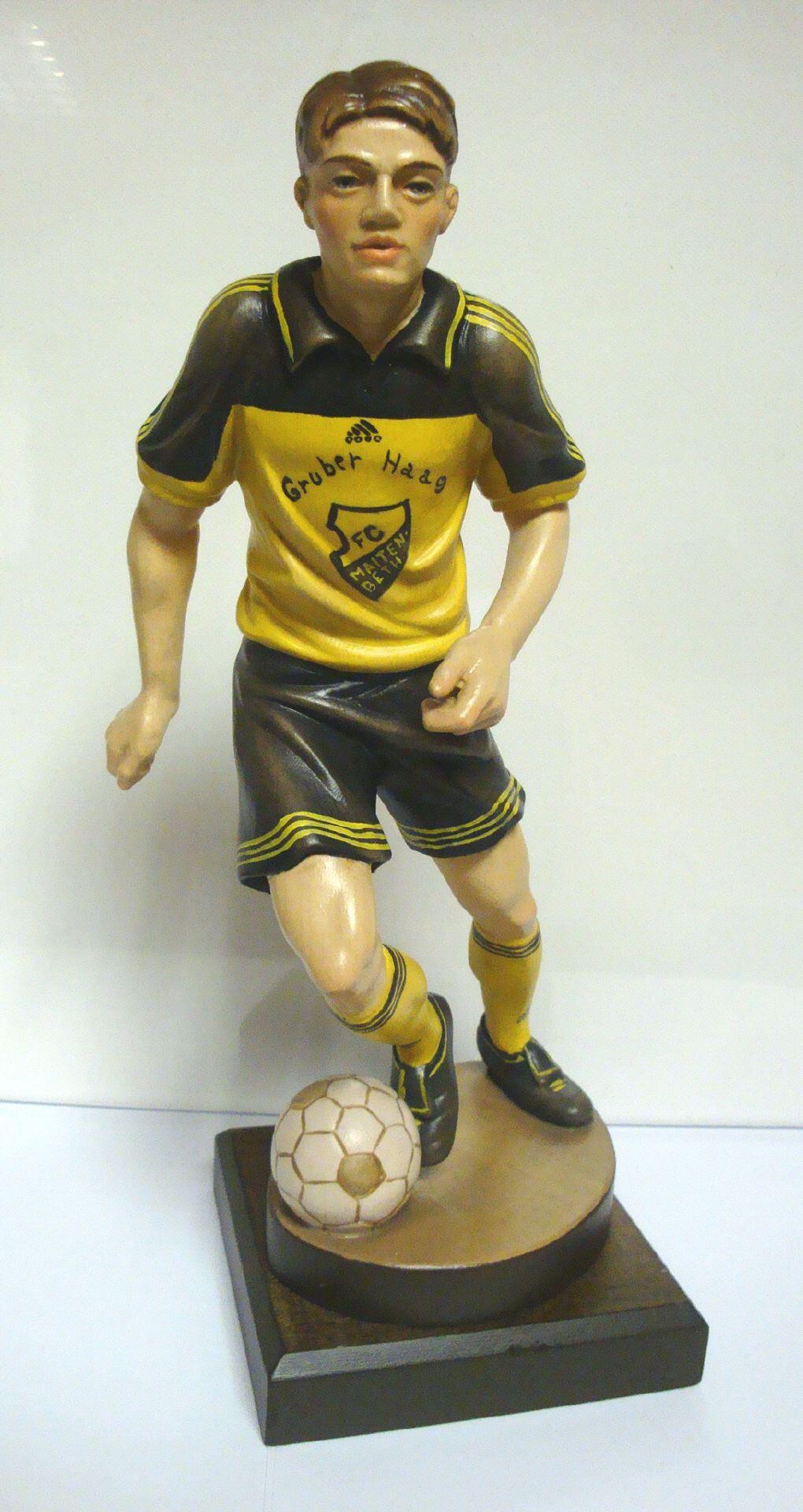 Fußballspieler- holzfigur