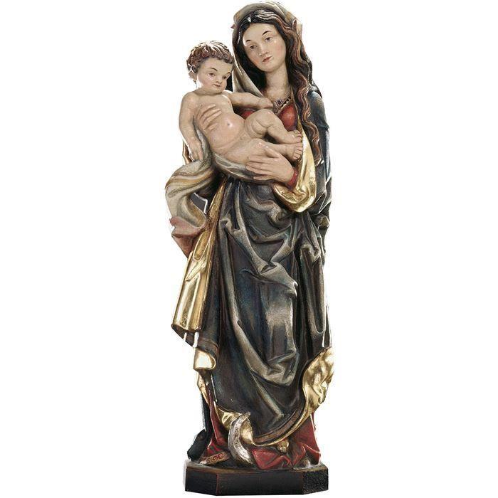 madonna riemenschneider holzschnitzerei gotik maria kind geschnitzt