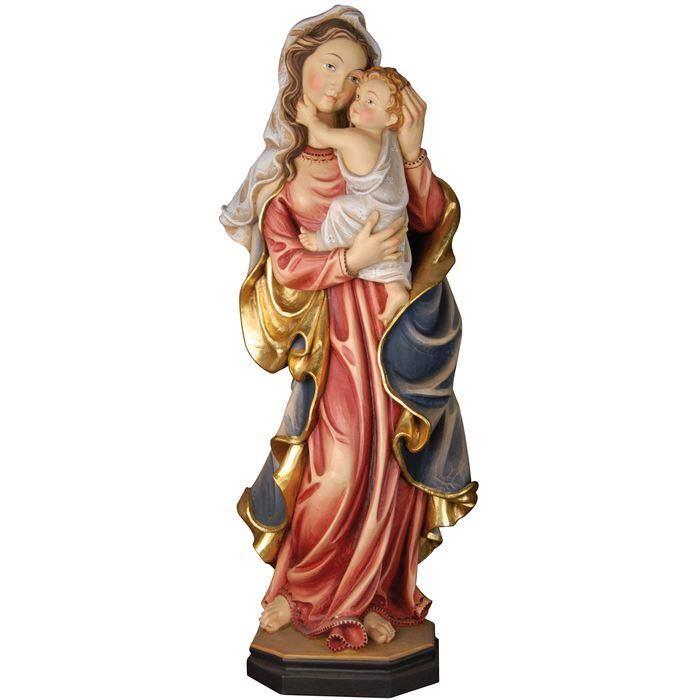 mutter der liebe holz geschnitzt marienfigur madonna mit kind