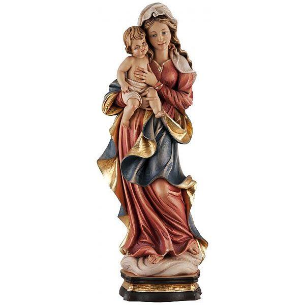 Wolkenmadonna- Holzfigur in Color-small--Sa