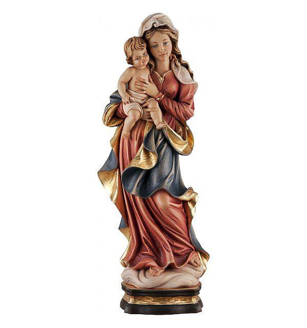 Wolkenmadonna- Holzfigur in Color-small--Sa