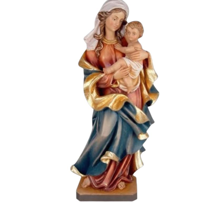 mutter des herzens holz geschnitzt marienfigur madonna