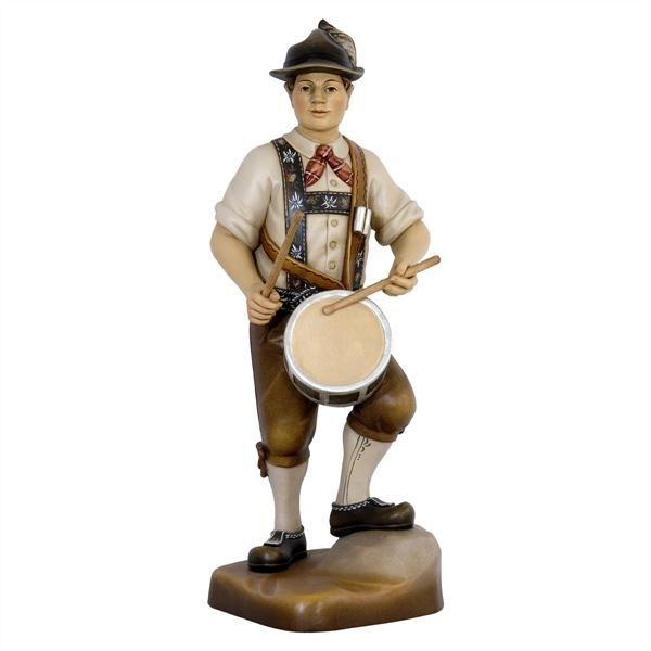 trommelschlaeger holzfigur musikant