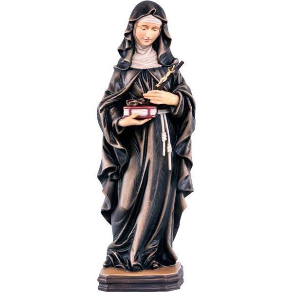 Hl. Antonia als Holzfigur in Color-De-