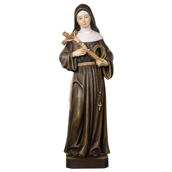 Hl. Antonia von Florenz-Color-Holzfigur - 