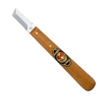 Schnitzmesser mit gerader Klinge, dreischneidig