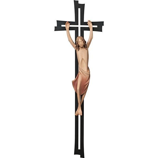 ars christus strahlenkreuz holz metall modernes wandkreuz jesus