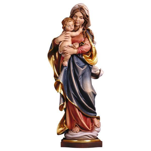 alpenmadonna holz geschnitzt marienfigur mit kind 