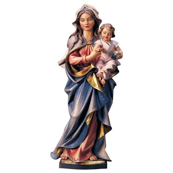 wegbegleiterin madonna holz geschnitzt moderne marienfigur