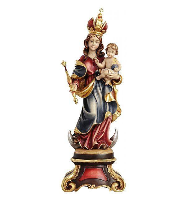 Bavaria mit Sockel – holzgeschnitzte Holzfigur und Heiligenfigur