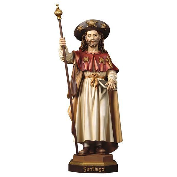 Hl. Jakobus der Pilger – holzgeschnitzte Heiligenfigur aus  Holz