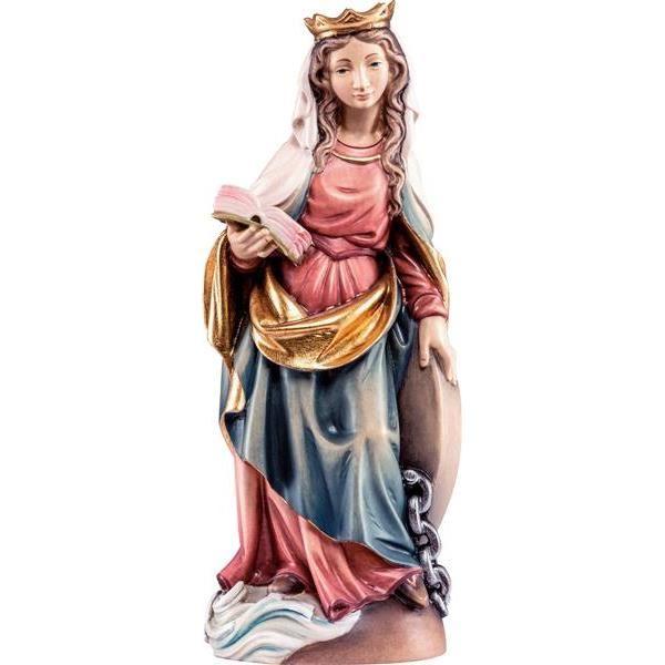 heilige christine holzfigur geschnitzt